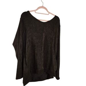 Chicsoul brown oversized cozy sweater 3xl made in usa